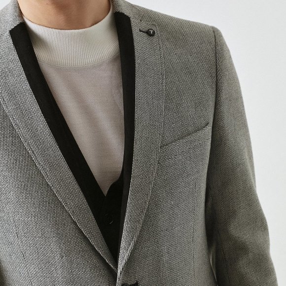 TWEEN Grey 3 Pcs Suit (Slim Fit) - Picture 4 of 5